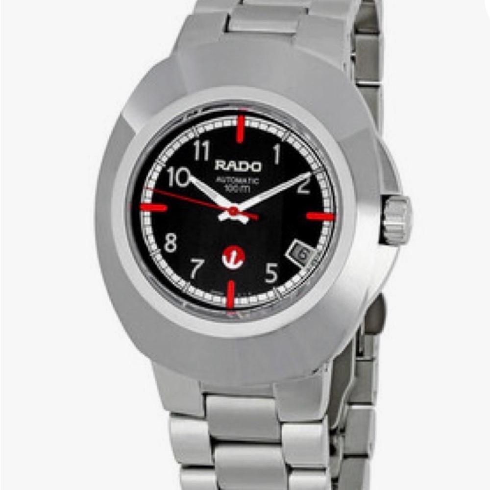 Rado Original Diastar Steel Men's Watch Black Dial Silver Bracelet Watch